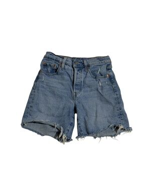 Levi's Women's 501 Jean Rip Style Shorts Blue W25 Y2K